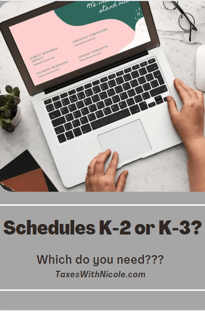 Schedule K-2 or&nbsp;K-3???